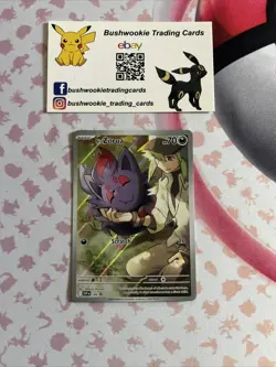 N's Zorua 189 SV Scarlet & Violet Pokemon Promo Cards NM Holo English Edition - Image 1