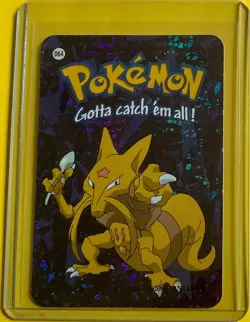ALAKAZAM Pokemon Vending Prism Holo Vintage Sticker rare Nintendo 2000 Foil NM - Image 1