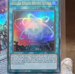 YuGiOh! Endless Engine Argyro System DIFO-EN054 Ultra Rare 1st Edition Near Mint - Image 1