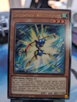 YuGiOh! Speedroid Taketomborg MAGO-EN098 Gold Rare 1st Ed - Image 1