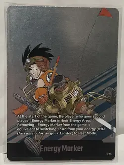 Son Goku E-45 Silver Energy Marker Dragon Ball Manga Booster Card Fusion World - Image 1
