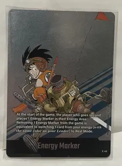 Son Goku E-45 Silver Energy Marker Dragon Ball Manga Booster Card Fusion World - Image 2