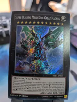 YuGiOh! Super Quantal Mech King Great Magnus WIRA-EN037 Secret Rare 1st Ed - Image 1