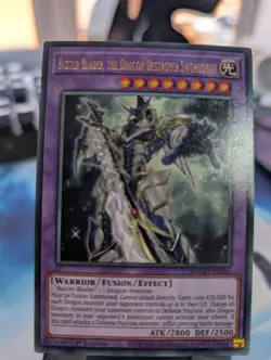 YuGiOh! Buster Blader, The Dragon Destroyer Swordsman MAGO-EN101 Gold Rar 1st Ed - Image 1