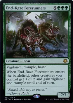 097/136 END-RAZE FORERUNNERS RARE GAME NIGHT: FREE-FOR-ALL MTG CARD - Image 1