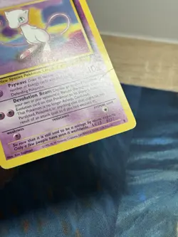 M Mew 8 WotC Non Holo Vintage Base Set Original Black Star Promo Pokemon Card HP - Image 4