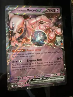 Pokemon Team Rocket’s Mewtwo Ex Jumbo Oversized Card - Image 1