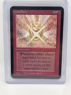 RARE MAGIC THE GATHERING MANNA FLARE ALPHA CARD STORED CAREFULLY SINCE 1993 - Image 1