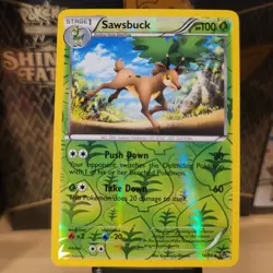Pokemon Card - Sawsbuck - 16/98 - Rare - Reverse Holo - Emerging Powers - M/NM - Image 1