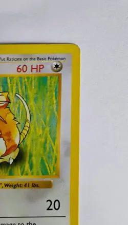 Raticate - 40/102 - Base Set - Shadowless Uncommon Card - Pokemon Card - Image 4