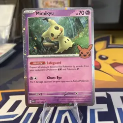 Mimikyu Holofoil Trick or Trade 2024 Pokemon TCG Card 37/91 - Image 1