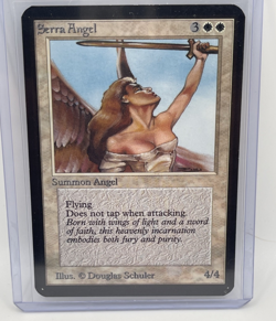 RARE MAGIC THE GATHERING SERRA ANGEL ALPHA CARD STORED CAREFULLY SINCE 1993 - Image 1