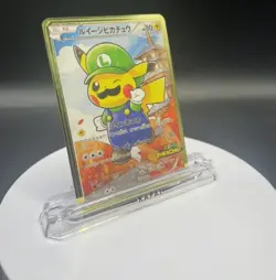 One Piece Pikachu Luigi Japanese Pokemon Promo Gold Metal Card Collection - Image 2