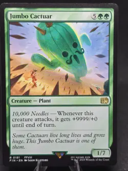MTG Jumbo Cactuar 0191 Final Fantasy Rare NM - Image 1
