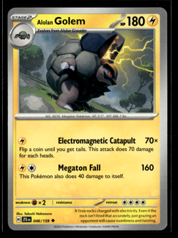 046/159 Alolan Golem : Uncommon : Journey Together : Pokemon Trading Card Game - Image 1