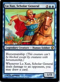 Lu Xun, Scholar General - 49 - Commander 2013 - Magic MTG - LP - Image 1