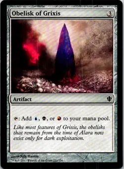 Obelisk of Grixis - 251 - Commander 2013 - Magic MTG - LP - Image 1