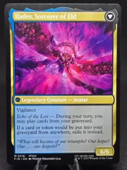 MTG Emet-Selch, Unsundered Hades, Sorcerer of Eld 0218 Final Fantasy Mythic NM - Image 2