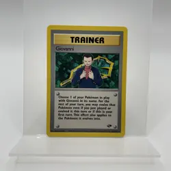 Giovanni 104/132 - Non Holo Rare Trainer - 2000 Pokemon Gym Challenge LP - Image 1