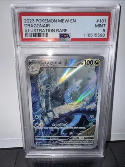 Pokemon Dragonair 181/165 Scarlet & Violet Illustration Rare Holo PSA 9 Mint - Image 1