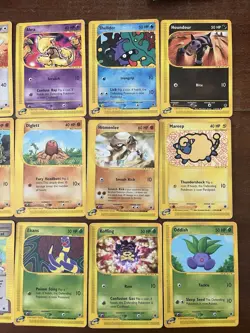 Lotto 18 Pokemon Card Set Expedition Eng - Chikorita Cyndaquil Dratini Abra - Image 3