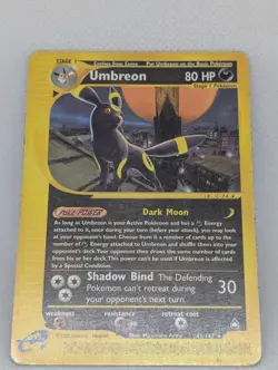 Umbreon 041/147 Aquapolis Non-Holo Ultra Rare Pokemon TCG Nintendo Eevee LP - Image 3