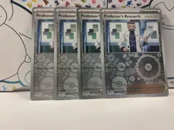 4x Professor’s Research Reverse Holo 190/198 Scarlet & Violet Base Pokemon - Image 1