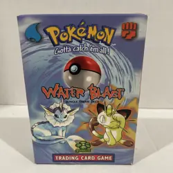 Pokemon TCG WATER BLAST & LOCKDOWN Theme Decks - EMPTY BOX ONLY (No Cards) - Image 1