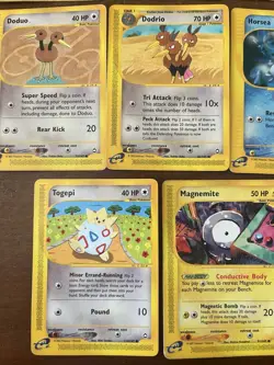 Lotto 11 Carte Set Aquapolis E-Series Pokemon Magnemite Dodrio Drowzee Togepi - Image 4
