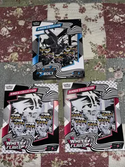 Pokemon TCG Scarlet And Violet Black Bolt White Flare Binder Collection - Image 1