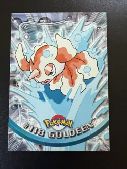 Topps 2000 Pokemon TV Animation Edition Series 3 Goldeen #118 Blue Label - Image 1