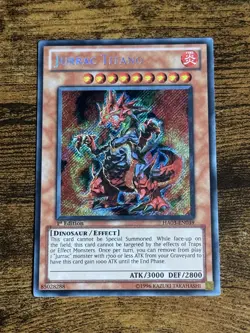 YUGIOH JURRAC TITANO SECRET RARE HA03-EN039 1ST EDITION - Image 1