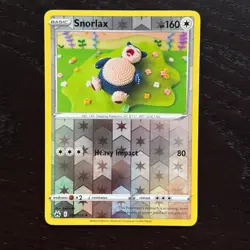 Snorlax 109/159 Pokemon Crown Zenith Sword & Shield Reverse Holo Rare Card NM - Image 1