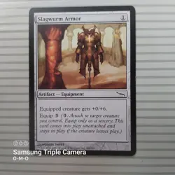 Magic: The Gathering Card - Mirrodin ~ Common ~ Slagwurm Armor - Image 1