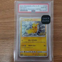 PSA 10 Pikachu 016/049 SM11b Dream League Japanese Pokemon Card C Rare - Image 1