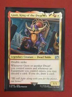 Giott, King of the Dwarves - 223 - FIN - NM - MTG Magic the Gathering - Image 1