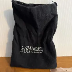 VTG 90s Magic The Gathering 27+ Life Counters Felt MTG Bag & Glass Beads - Image 4