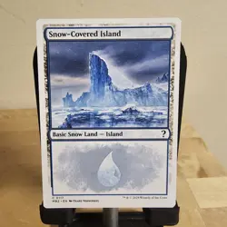 Snow-Covered Island (White Border) Mystery Booster 2 Regular MTG - Image 1