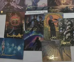 MTG Foundations Art Series GOLD-STAMP SIGNATURE Cards - Image 1
