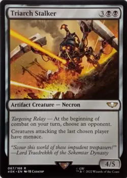 067/168 TRIARCH STALKER RARE WARHAMMER 40,000 COMMANDER MTG CARD - Image 1