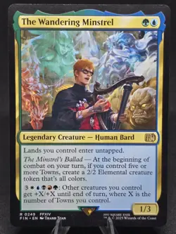 MTG The Wandering Minstrel 0249 Final Fantasy Rare NM - Image 1