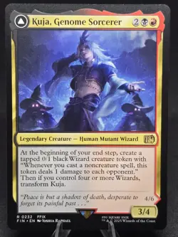 MTG Kuja, Genome Sorcerer Trance Kuja, Fate Defied 0232 Final Fantasy Rare NM - Image 1