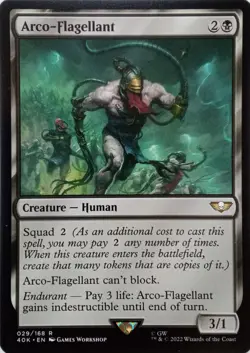 029/168 ARCO-FLAGELLANT RARE WARHAMMER 40,000 COMMANDER MTG CARD - Image 1