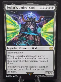 MTG Zodiark, Umbral God 0128 Final Fantasy Rare NM - Image 1