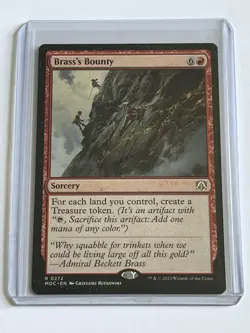 Brass's Bounty 272 MTG March of Machine Commander 2023 Mint 9.0 + Non Foil Rare - Image 1