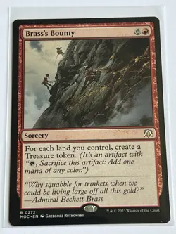 Brass's Bounty 272 MTG March of Machine Commander 2023 Mint 9.0 + Non Foil Rare - Image 2