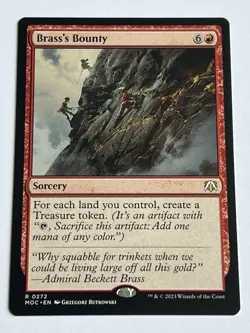 Brass's Bounty 272 MTG March of Machine Commander 2023 Mint 9.0 + Non Foil Rare - Image 4