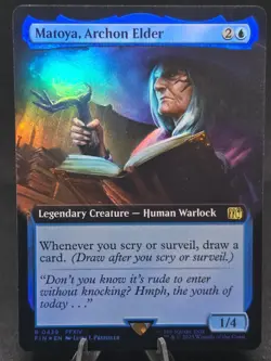 MTG Matoya, Archon Elder 0439 (Extended Art) Final Fantasy Foil Rare NM - Image 1
