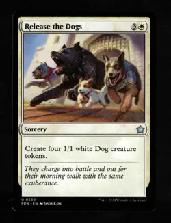 4x Release the Dogs-Magic the Gathering-MTG-Foundations-Near Mint-4x - Image 1