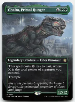 MTG Ghalta, Primal Hunger (Borderless) R Foundations 335 LP - Image 1